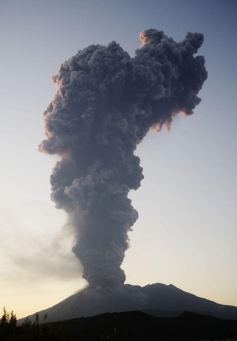 núi lửa ở sakurajima
