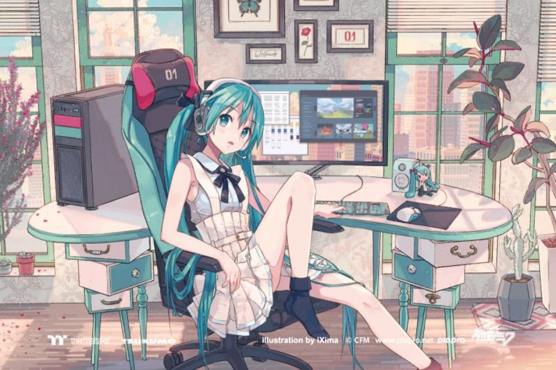 Tsukumo phát hành phụ kiện PC chủ đề Hatsune Miku's PC Room