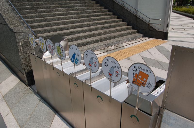 phân loại rác thải ở Nhật