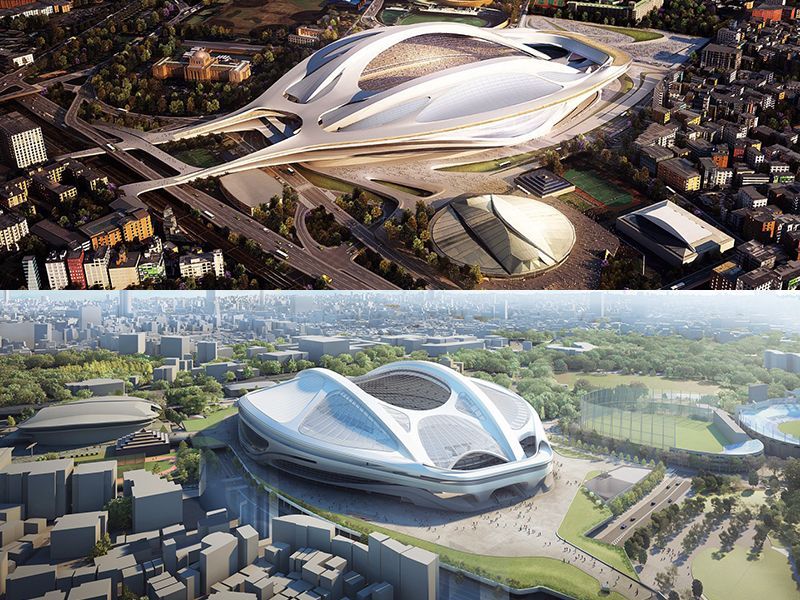Sân vận động Quốc gia mới theo bản thiết kế của KTS Zaha Hadid
