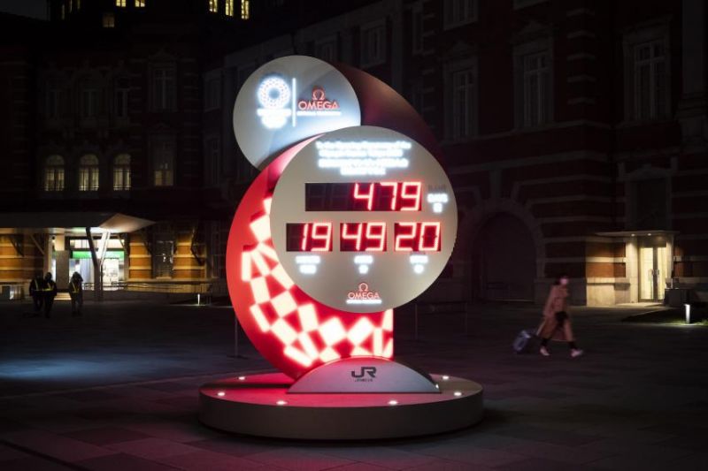 đồng hồ đếm ngược đến Olympic Tokyo