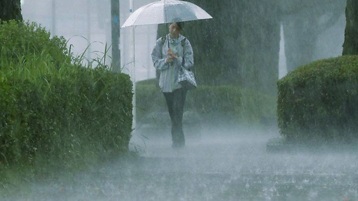 dự báo mưa lớn diện rộng trên toàn Nhật Bản