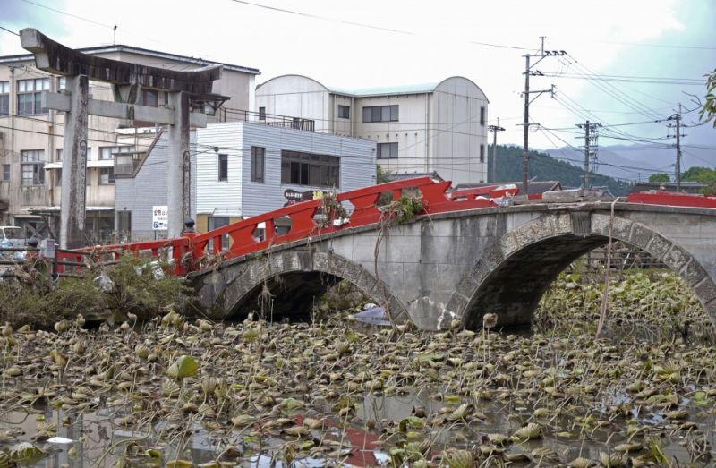 Di sản văn hóa bị thiệt hại do mưa lớn ở Kyushu