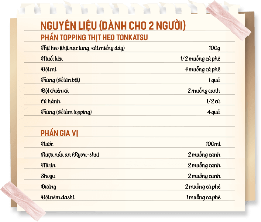 Nguyên liệu & Gia vị